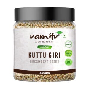 🌾 Vamitv Whole Buckwheat Seeds (Kuttu Giri) – 400g | 100% Natural | Gluten-Free Superfood