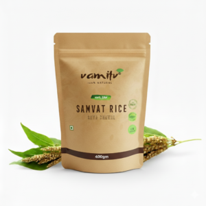 🌾 Vamitv Samvat Rice (Sama Chawal / Samak / Samo) – 400g | 100% Natural Upwaas Food