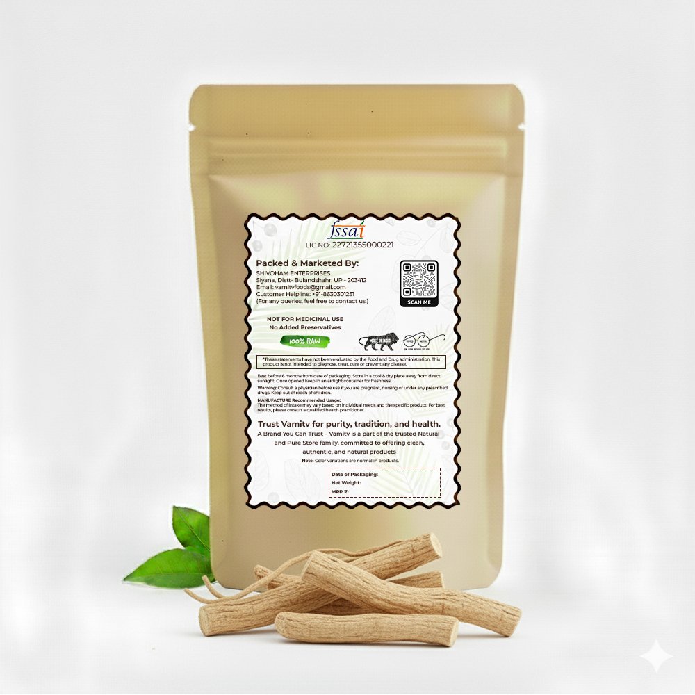 🌿 Vamitv Ashwagandha Roots (150 Grams) | Pure | Natural | Helps Fight Anxiety & Stress | Ashwagandha Podi / Amukkara Kizhangu / Asvagandha Roots - Image 2