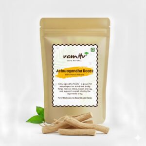 🌿 Vamitv Ashwagandha Roots (150 Grams) | Pure | Natural | Helps Fight Anxiety & Stress | Ashwagandha Podi / Amukkara Kizhangu / Asvagandha Roots