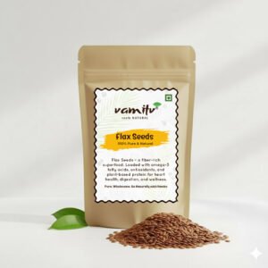 🌿 Vamitv Premium Flax Seeds – 100% Natural | High in Omega-3, Fiber & Protein | Superfood for Heart, Digestion & Weight Management
