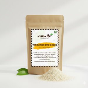 🌾Vamitv White Sesame Seeds (White Til) – 100% Pure & Natural
