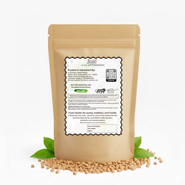 🌾 Vamitv Whole Buckwheat Seeds (Kuttu Giri) – 400g | 100% Natural | Gluten-Free Superfood - Image 2