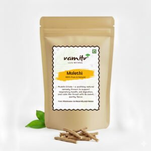 Vamitv Liquorice (Mulethi) Root Whole 200gm – 100% Pure Yashtimadhu for Health, Skin & Hair Care | Glycyrrhiza Glabra | Atimadhuram | No Added Preservatives
