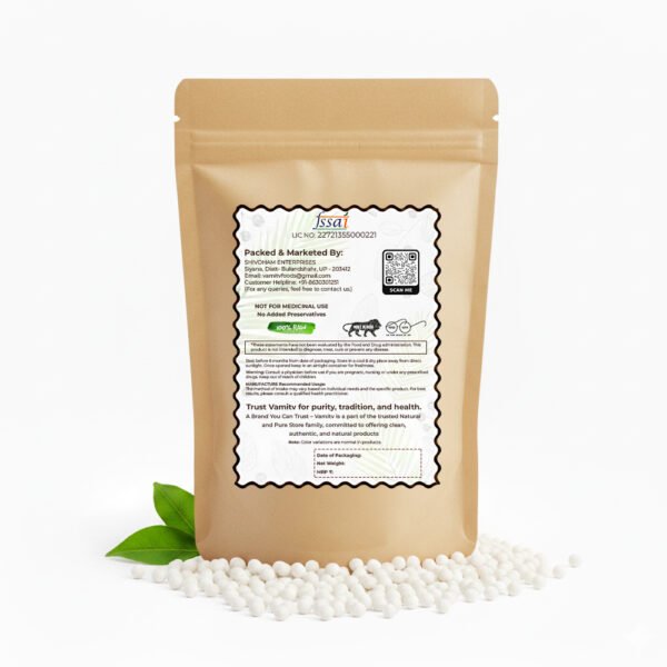 🍚Vamitv Premium Sabudana – Authentic Medium Sago Pearls | Big Tapioca Pearls for Khichdi, Vrat & Snacks | 100% Natural, Gluten-Free | 350gm Pack - Image 2